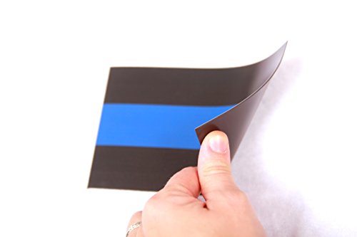 Thin Blue Line Magnet Decal - Heavy Duty for Car Truck SUV - in Support of Police and Law Enforcement Officers