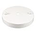 uxcell Retro Ceiling Light Plate Pointed Base Chassis Disc Pendant Accessories 120mmx20mm White w Screw