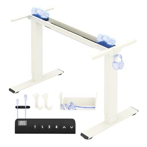 FLEXISPOT Höhenverstellbarer Schreibtisch Gestell E1 PRO mit Doppelmotor