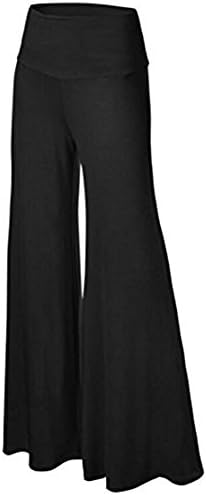 HaoMing Womens Comfy Wide Leg Palazzo Pants High Waist Lounge Pant Trousers Yoga