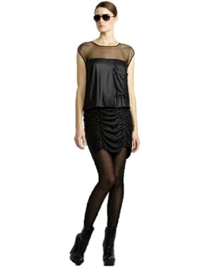 Bcbgmaxazria bcbg black draped ruched cocktail dress size 8