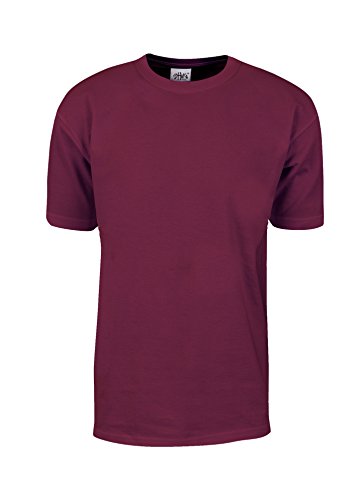 MHS25_7X Max Heavy Weight Cotton Short Sleeve T-Shirt Burgundy 7X