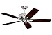 kathy ireland HOME 22-Inch Solid Wood Indoor/Outdoor Ceiling Fan Blades, Walnut, Damp Location, Set of 5 Blades