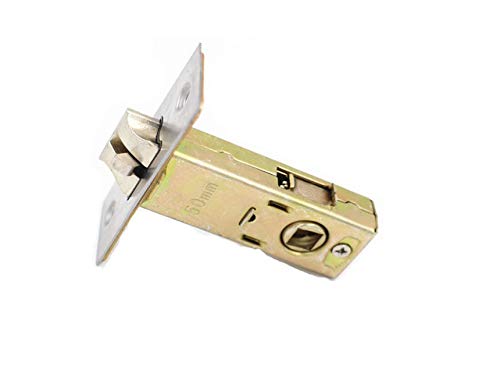 TOOLSTAR Door Latches, Stainless Steel Tubular Mortice Latches Forked 70mm Backset Bathroom and Indicator Latch for Lever Handle Without Screws — image 1