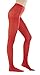 STYLEGAGA Women's 80Denier Semi Opaque Solid Color Footed Pantyhose Tights (S-M, 6PAIRS - Blue/Red/Green/Yellow/Orange/Hot Pink)