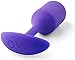 b-Vibe Snug Plug 2, Weighted Silicone Butt Plug, Beginner Anal Plugs - Sex Toys for Adults, 114g (Purple)