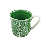 Bordallo Pinheiro Cabbage Mugs Natural, Green, Set
