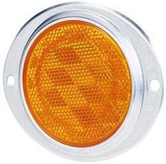 Peterson Mfg V472R 3 In. Aluminum Oval Reflctor, Red