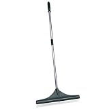 ORIENTOOLS Turf Rake, Ergonomic Adjustable Lightweight Steel Handle, Plastic Head with PA Brush, 32 to 52 inches, Carpet Rake