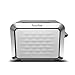 Fortune Candy Toaster 2 Slice Stainless Steel,Toaster for Bagels,Wide Slots Toaster with Removable Crumb Tray (White)