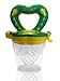 Best 2 Pack Baby Teether Soother Unique Baby & Toddler Food Pacifier Feeder For Eating Fresh Fruit -n- Veggies and Meat Safe & Choke Free. Storage Container & Silicone Nipple.