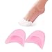 JUMUU 1Pair Silicone Gel Toe Caps Soft Ballet Pointe Dance Athlete Shoe Pads for Girls Women (Pink, One Size)