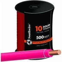 SouthwireBuilding Wire 10 Ga, 1 Conductor 30 Amp 600 V 90 Deg C 500 ' Red