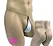 Honanda Mens Sexy Hot Open Crotch Pouch See Through G-String T-Back Underwear Thong White