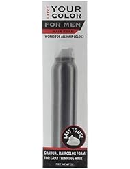 Hair Foam Gradual Haircolor Foam for Men for Gray Thinning Hair for All Hair Types by Love Your Color, 4.7 Oz (1 PACK)