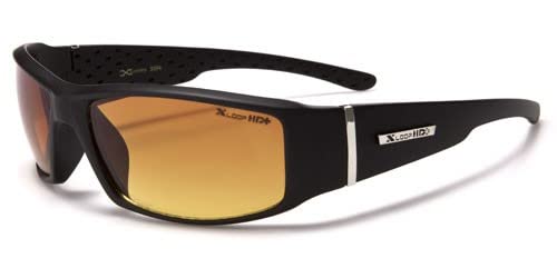 X-Loop High Definition Sunglasses - Driving/Running/Ski/Sports - Textured Fit Unisex Wrap Style (UV400)