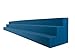 Foamily Blue XL Column Acoustic Wedge Studio Foam Corner Block Finish Corner Wall in Studios or Home Theater (8 Pack)