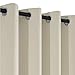 Yakamok Room Darkening Thermal Insulated Light Blocking Blackout Curtains, 2 tie Backs Included(52Wx84L,Light Beige,2 Panels)