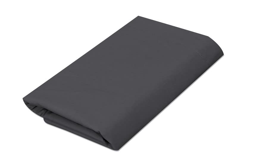 Apex Furnishings Charcoal Flat Sheet double bed 100% Egyptian Cotton Bedding 300 Thread Count Hotel Quality, Breathable Bed Sheets Only