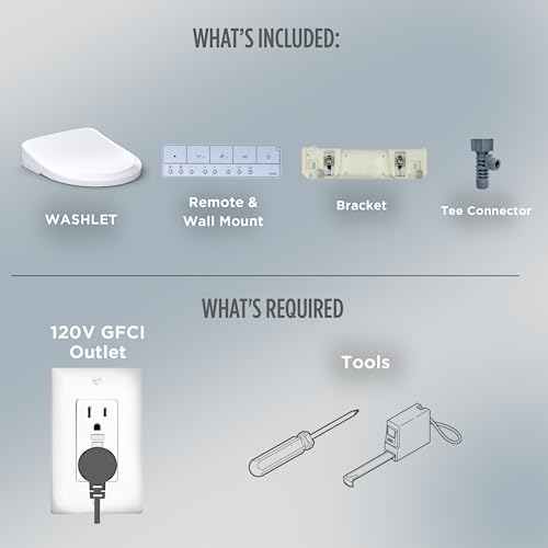 TOTO® WASHLET®+ S7A Electronic Bidet Toilet Seat with EWATER+® Bowl and Wand Cleaning, Auto Open and Close Contemporary Lid, Elongated, Cotton White - SW4736AT40#01