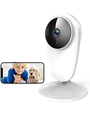 Indoor Security Camera, HD 1080P Pet Camera for Dog, 2.4Ghz WiFi Camera with Two-Way Audio, Motion/Sound Detection, Infrared Night Vision