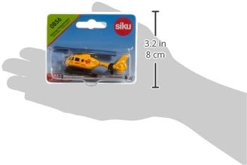 siku 0856, Rescue Helicopter, Metal,Plastic, Yellow, Rotating rotors, Lemon Tree, 7.4 x 4.7 x 3.1 cm - Image 4