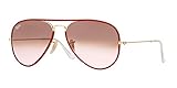 Ray-Ban AVIATOR FULL COLOR - ARISTA Frame PINK GRADIENT BROWN PHOTO Lenses 58mm Non-Polarized