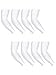 Mudder 8 Pairs Unisex UV Protection Arm Cooling Sleeves Ice Silk Arm Cover (White, Ice Silk)
