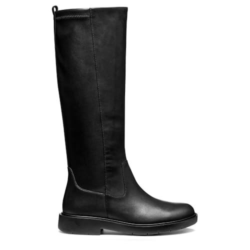 Geox Womens Dsphericaec1 Knee High Boot, Black, 2.5 UK
