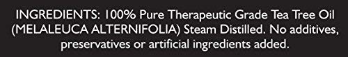 Australian Pure Tea Tree Essential Oil - 4 Fl.oz. with Glass Dropper 100% Natural Therapeutic Oil to Help in Fighting Dandruff, Acne, Toenail Fungus, Yeast Infections, Cold Sores & More.