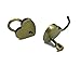 Hyamass 3pcs Vintage Antique Style Mini Heart Archaize Padlocks Key Lock with Keys