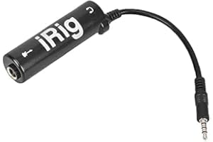 HTPPZJR Guitar Interface I-Rig Converter Replacement Guitar for Phone Guitar Audio Interface Phone Tuner Lightweight Audio Adapter for iPhone, iPad and Android Smartphones and Tablets Practical Processed