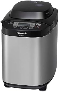 Panasonic Machine à Pain SD-ZB2512KXE, 33 Programmes, Spécial Pain sans Gluten, Pâte à Pizza, Pain Complet, Confiture, 3 tailles de Pain - M, L, XL - Inox