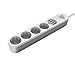 Regvolt European Schuko Power Strip 4 Outlets & 4 fast USB Charger 3.1A/17W 6Ft Power Cord 2500W AC 220v 230v 240V 250v - CE and RoHS (EUROPEAN - 4 Outlet & 4 USB)