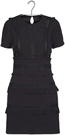 Maje Navy Ruya Frill Dress