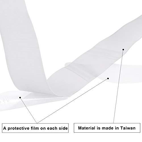 Zingther Premium Super Tacky Professional Tennis Racket Over Grip Overwrap Tape, Overgrip Replacement for Racquetball Racket, Squash Racquet and Badminton Racket (White/White, 6 Grips)