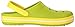 Crocs unisex-adult Crocband Clog | Comfortable Slip On Casual Water Shoe Volt Green/Lemon 14 Women / 12 Men M US