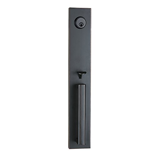 Front Door Full Dummy Handleset Oil Rubbed Bronze with Knob Handle MDHST201610B-D-AMZ