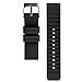 Lwsengme Silicone Watch Replacement Band with Quick Release-Choose Color & Width (20mm,22mm) & Length-Soft Rubber Watch Strap (Black, 22mm)