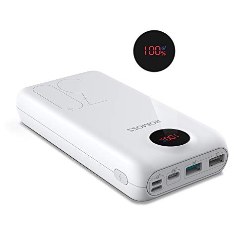 ROMOSS USB C Power Bank, 26800mAh PD Portable Charger 18W 3 Outputs and 3 Inputs External Battery Packs Compatible for iPhone Xs Max, iPad Pro, Nintendo Switch, Samsung S8 and Other Smart Devices