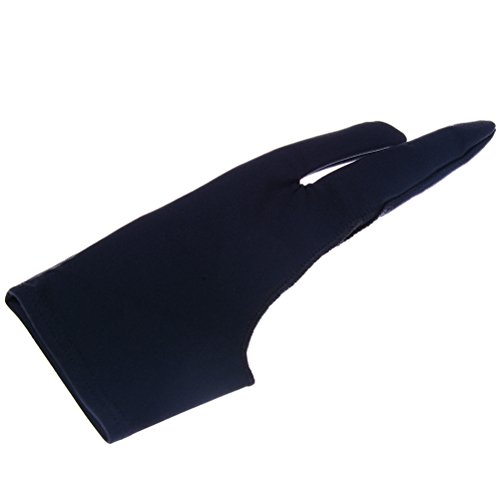 JiaUfmi Two-Finger Glove for Graphics Drawing Tablet Anti-fouling Drawing S/M/L Size (M)