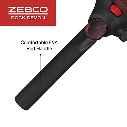 Zebco Dock Demon Spincast Reel and Fishing Rod Combo, Durable