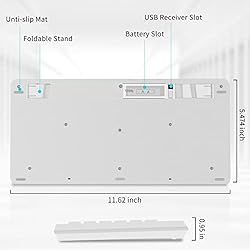 Rapoo 2.4G Small Wireless Keyboard Ergonomic