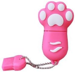 Aarntech （Tm） Premium Pink "Paw" USB Flash Memory Drive 16gb