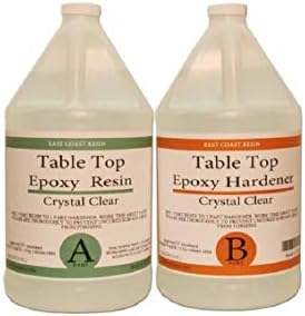 Table TOP EPOXY Resin Crystal Clear 2 Gallon Kit. for Super Gloss Coating (1, 2 Gallon)