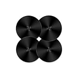 4 Round Mount Metal Plate with Adhesive for Magnetic Cradle-less Mount (Compatible with Magnetic mounts) 4 Pack