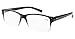 Eyekepper Spring Hinges Vintage Reading Glasses Men Readers Black-Clear Frame