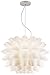 Possini Euro Design White Flower Hanging Pendant Lighting Fixture 25 1/4
