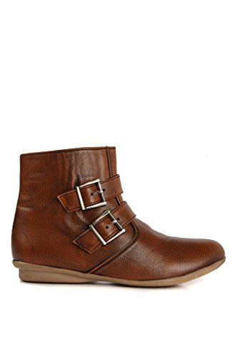 bruno manetti women's tan faux leather boots