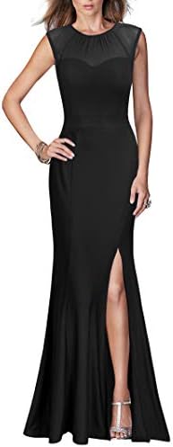 Viwenni Women's Sexy Long Evening Wedding Bodycon Cocktail Party Dress